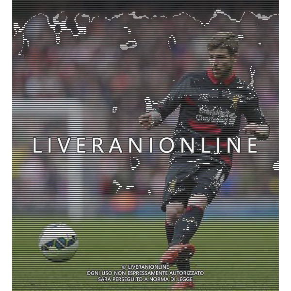 Liverpool\'s Alberto Moreno in action during todays match Photographer Craig Mercer/CameraSport Football - Barclays Premiership - Arsenal v Liverpool - Saturday 4th April 2015 - The Emirates Stadium - London © CameraSport - 43 Linden Ave. Countesthorpe. Leicester. England. LE8 5PG - Tel: +44 (0) 116 277 4147 - admin@camerasport.com - www.camerasport.com AG ALDO LIVERANI SAS ONLY ITALY