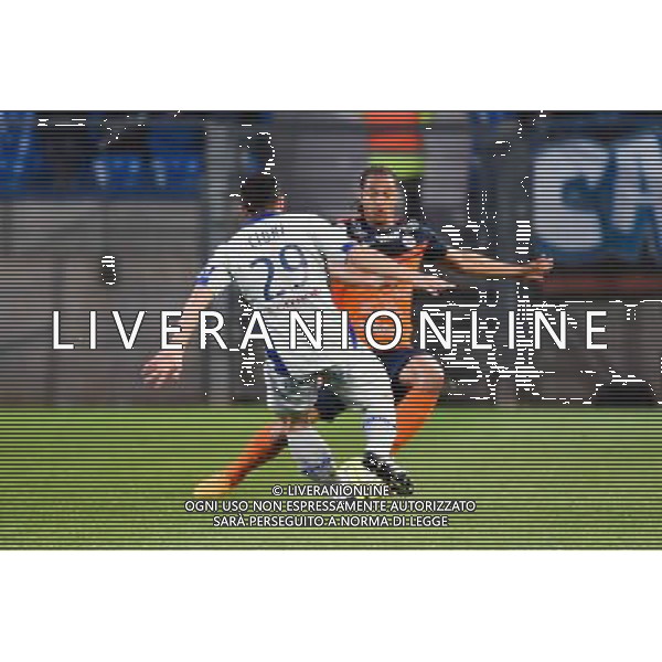 Gilles Cioni / Daniel Congres - 04.04.2015 - Montpellier / Bastia - 31eme journee de Ligue 1 Photo : Andre Delon / Icon Sport /Agenzia Aldo Liverani sas - ITALY ONLY - EDITORIAL USE ONLY