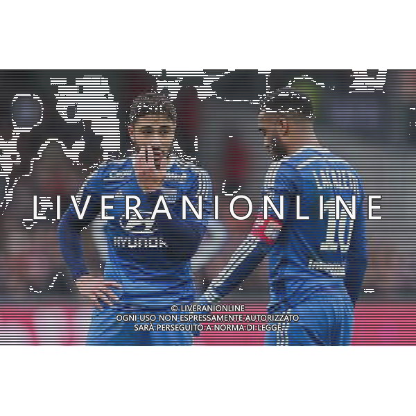 Nabil FEKIR / Alexandre LACAZETTE - 04.04.2015 - Guingamp / Lyon - 31eme journee de Ligue 1 Photo : Vincent Michel / Icon Sport /Agenzia Aldo Liverani sas - ITALY ONLY - EDITORIAL USE ONLY