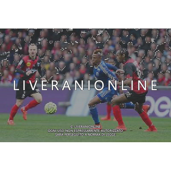 Clinton NJIE / Jeremy SORBON - 04.04.2015 - Guingamp / Lyon - 31eme journee de Ligue 1 Photo : Vincent Michel / Icon Sport /Agenzia Aldo Liverani sas - ITALY ONLY - EDITORIAL USE ONLY
