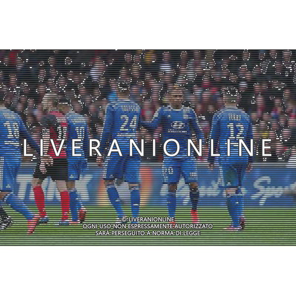 Joie Clinton NJIE - 04.04.2015 - Guingamp / Lyon - 31eme journee de Ligue 1 Photo : Vincent Michel / Icon Sport /Agenzia Aldo Liverani sas - ITALY ONLY - EDITORIAL USE ONLY