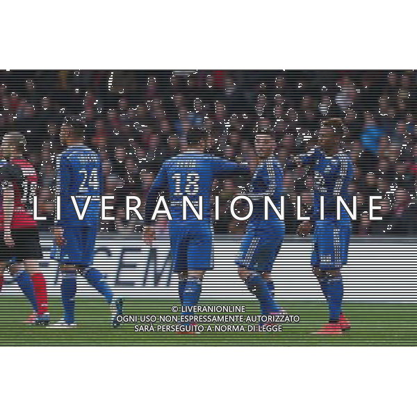 Joie Clinton NJIE - 04.04.2015 - Guingamp / Lyon - 31eme journee de Ligue 1 Photo : Vincent Michel / Icon Sport /Agenzia Aldo Liverani sas - ITALY ONLY - EDITORIAL USE ONLY