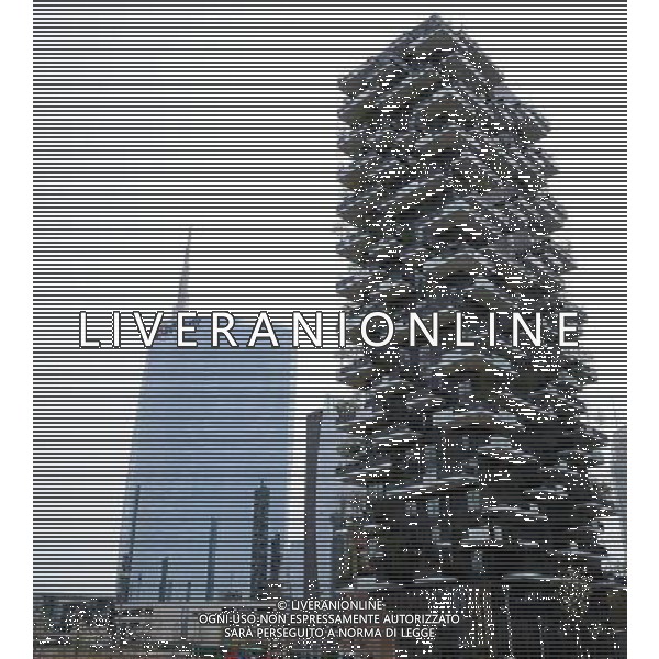 Milano Situazioni Milano - 03.04.2015 Nella Foto:Nuovi Palazzi zona Isola/Porta Garibaldi \'Verde Verticale\' e Nuovi Palazzi dell\'Unicredit /Ph.Vitez-Ag. Aldo Liverani