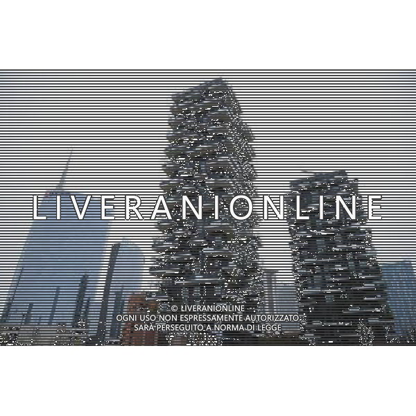 Milano Situazioni Milano - 03.04.2015 Nella Foto:Nuovi Palazzi zona Isola/Porta Garibaldi \'Verde Verticale\' e Nuovi Palazzi dell\'Unicredit /Ph.Vitez-Ag. Aldo Liverani