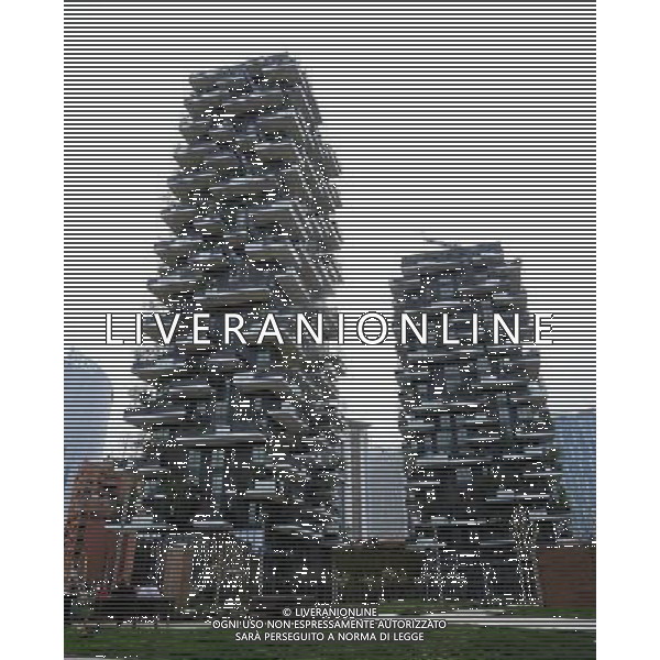 Milano Situazioni Milano - 03.04.2015 Nella Foto:Nuovi Palazzi zona Isola/Porta Garibaldi \'Verde Verticale\' /Ph.Vitez-Ag. Aldo Liverani