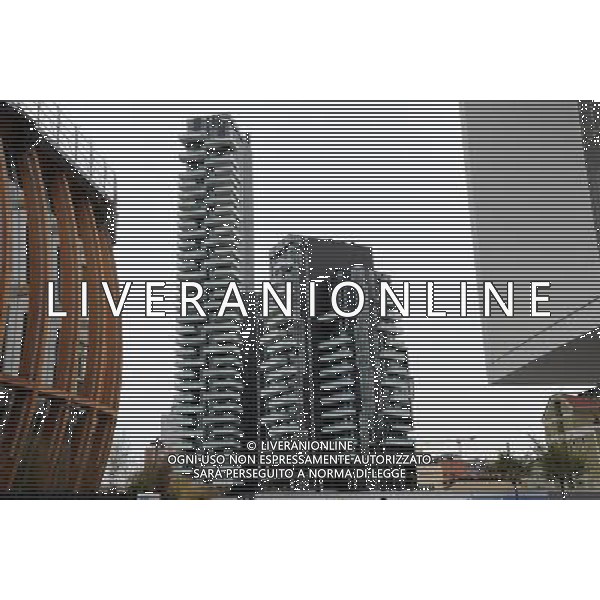 Milano Situazioni Milano - 03.04.2015 Nella Foto:Nuovi Palazzi zona Porta Nuova/Garibaldi \'Verde Verticale\' /Ph.Vitez-Ag. Aldo Liverani