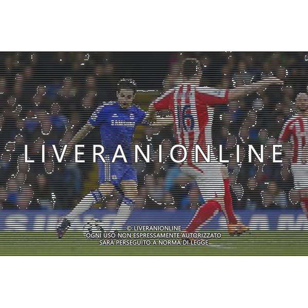 Chelsea\'s Cesc Fabregas gets a shot in Photographer Craig Mercer/CameraSport Football - Barclays Premiership - Chelsea v Stoke City - Saturday 4th April 2015 - Stamford Bridge - London © CameraSport - 43 Linden Ave. Countesthorpe. Leicester. England. LE8 5PG - Tel: +44 (0) 116 277 4147 - admin@camerasport.com - www.camerasport.com AG ALDO LIVERANI SAS ONLY ITALY