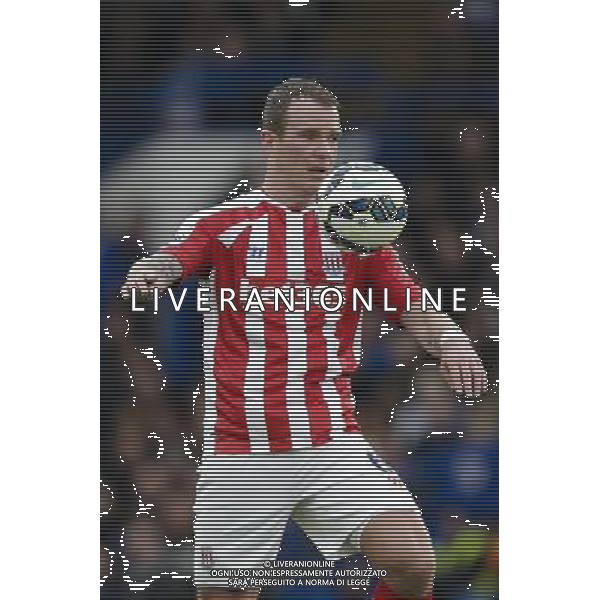 Stoke City\'s Glenn Whelan in action during todays match Photographer Craig Mercer/CameraSport Football - Barclays Premiership - Chelsea v Stoke City - Saturday 4th April 2015 - Stamford Bridge - London © CameraSport - 43 Linden Ave. Countesthorpe. Leicester. England. LE8 5PG - Tel: +44 (0) 116 277 4147 - admin@camerasport.com - www.camerasport.com AG ALDO LIVERANI SAS ONLY ITALY