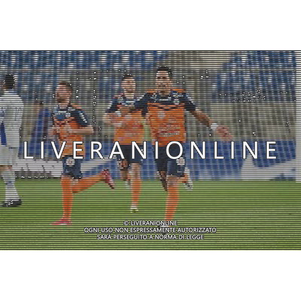 Joie Lucas Barrios - 04.04.2015 - Montpellier / Bastia - 31eme journee de Ligue 1 Photo : Andre Delon / Icon Sport AG ALDO LIVERANI SAS ONLY ITALY
