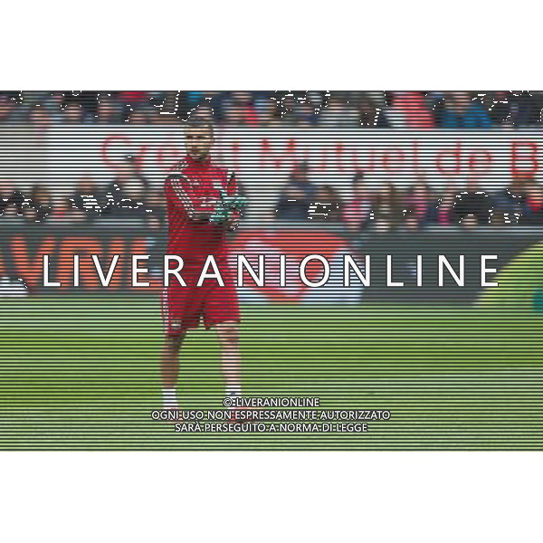 Anthony LOPES - 04.04.2015 - Guingamp / Lyon - 31eme journee de Ligue 1 Photo : Vincent Michel / Icon Sport AG ALDO LIVERANI SAS ONLY ITALY