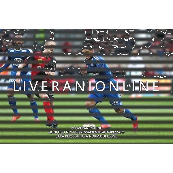 Nabil FEKIR - 04.04.2015 - Guingamp / Lyon - 31eme journee de Ligue 1 Photo : Vincent Michel / Icon Sport AG ALDO LIVERANI SAS ONLY ITALY