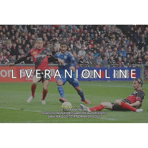 Nabil FEKIR / Dorian LEVEQUE - 04.04.2015 - Guingamp / Lyon - 31eme journee de Ligue 1 Photo : Vincent Michel / Icon Sport AG ALDO LIVERANI SAS ONLY ITALY