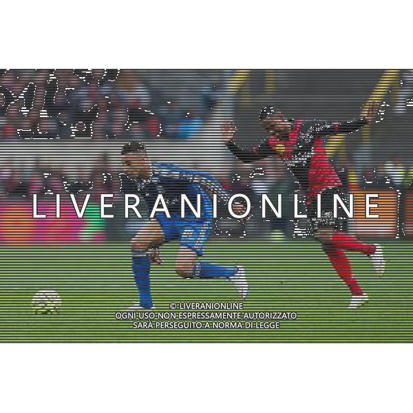 Corentin TOLISSO / Christophe MANDANNE - 04.04.2015 - Guingamp / Lyon - 31eme journee de Ligue 1 Photo : Vincent Michel / Icon Sport AG ALDO LIVERANI SAS ONLY ITALY