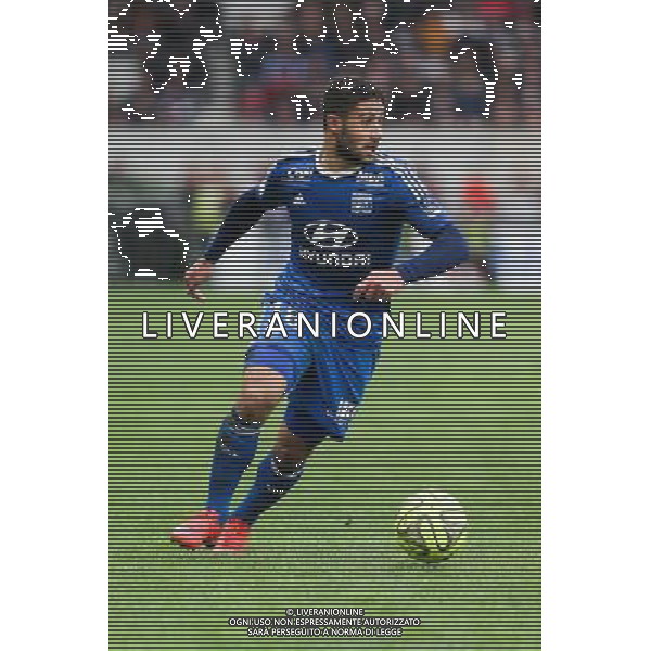 Nabil FEKIR - 04.04.2015 - Guingamp / Lyon - 31eme journee de Ligue 1 Photo : Vincent Michel / Icon Sport AG ALDO LIVERANI SAS ONLY ITALY