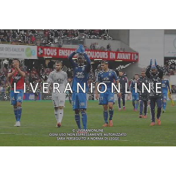 Joie LYON - 04.04.2015 - Guingamp / Lyon - 31eme journee de Ligue 1 Photo : Vincent Michel / Icon Sport AG ALDO LIVERANI SAS ONLY ITALY