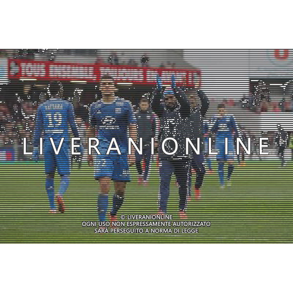 Joie LYON - 04.04.2015 - Guingamp / Lyon - 31eme journee de Ligue 1 Photo : Vincent Michel / Icon Sport AG ALDO LIVERANI SAS ONLY ITALY