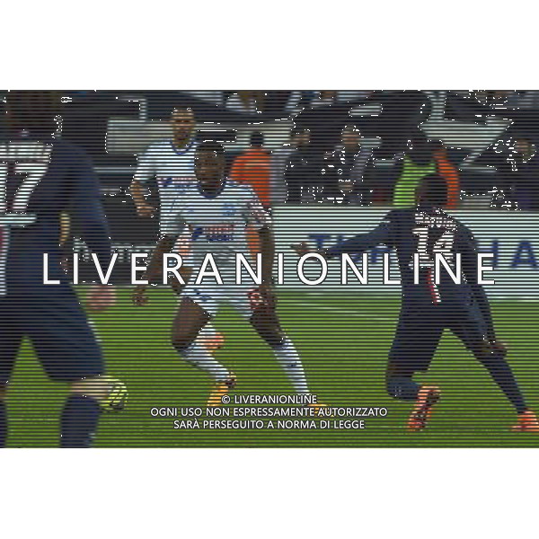 Brice DJA DJEDJE - 05.04.2015 - Marseille / Paris Saint Germain - 31eme journee de Ligue 1 Photo : Gaston Petrelli / Icon Sport AG ALDO LIVERANI SAS ONLY ITALY