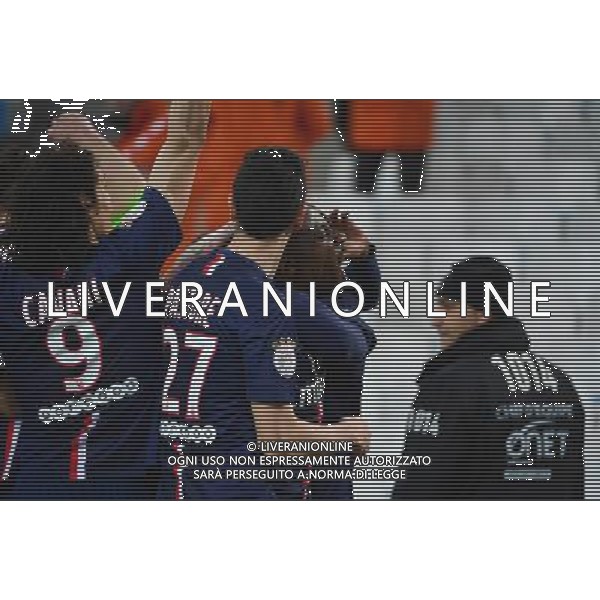 Joie Blaise MATUIDI - 05.04.2015 - Marseille / Paris Saint Germain - 31eme journee de Ligue 1 Photo : Dave Winter / Icon Sport AG ALDO LIVERANI SAS ONLY ITALY