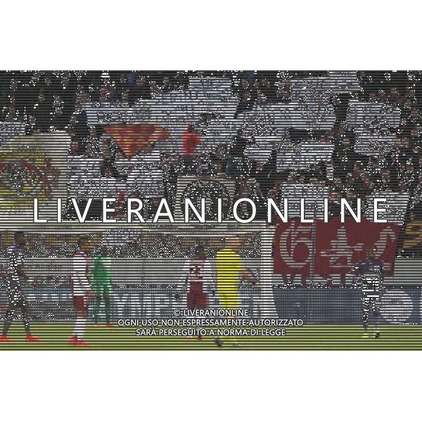 banderole supporters \'SERIN coupable\' - 04.04.2015 - Metz / Toulouse - 31eme journee de Ligue 1 Photo : Fred Marvaux / Icon Sport AG ALDO LIVERANI SAS ONLY ITALY