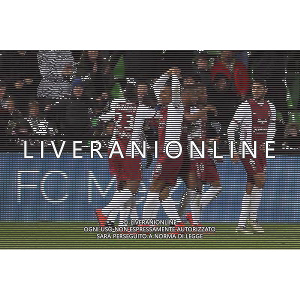 Joie Metz - Florent MALOUDA - 04.04.2015 - Metz / Toulouse - 31eme journee de Ligue 1 Photo : Fred Marvaux / Icon Sport AG ALDO LIVERANI SAS ONLY ITALY