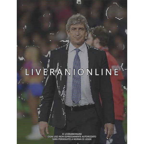 Manchester City manager Manuel Pellegrini Photographer Ashley Western/CameraSport Football - Barclays Premiership - Crystal Palace v Manchester City - Monday 6th April 2015 - Selhurst Park - London © CameraSport - 43 Linden Ave. Countesthorpe. Leicester. England. LE8 5PG - Tel: +44 (0) 116 277 4147 - admin@camerasport.com - www.camerasport.com AG ALDO LIVERANI SAS ONLY ITALY
