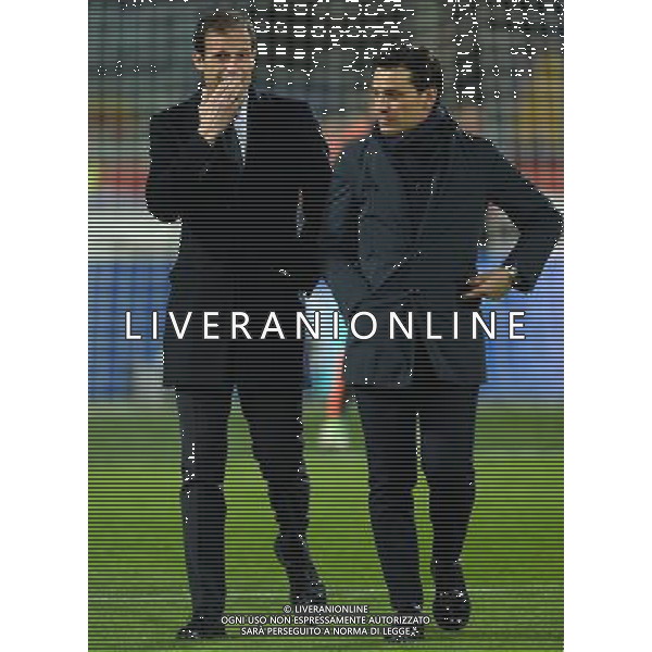 Coppa Italia TIM Cup 2014/2015 Semifinale Ritorno Firenze - 07.04.2015 Fiorentina-Juventus Nella Foto: massimiliano allegri e vincenzo montella /Ph.Vitez-Ag. Aldo Liverani