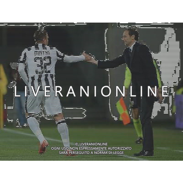 Coppa Italia TIM Cup 2014/2015 Semifinale Ritorno Firenze - 07.04.2015 Fiorentina-Juventus Nella Foto: esultanza dopo il gol di alessandro matri con allegri massimiliano /Ph.Vitez-Ag. Aldo Liverani
