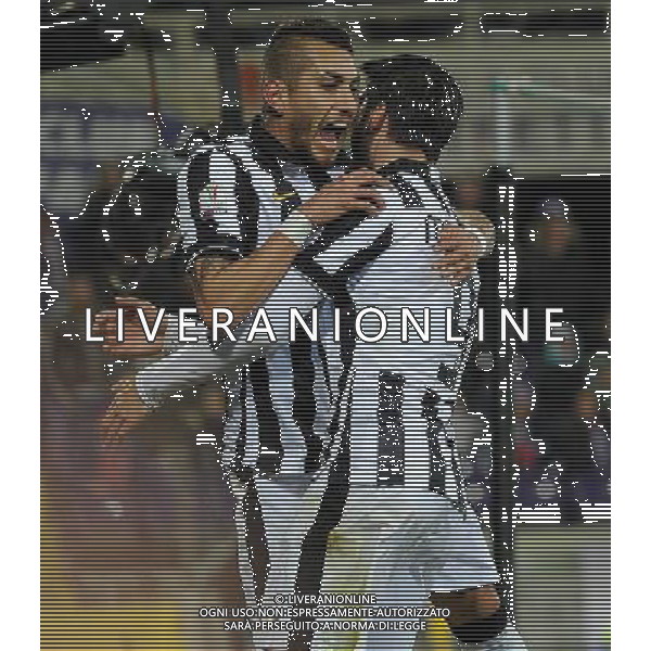 Coppa Italia TIM Cup 2014/2015 Semifinale Ritorno Firenze - 07.04.2015 Fiorentina-Juventus Nella Foto: esultanza dopo il gol di pereyra /Ph.Vitez-Ag. Aldo Liverani