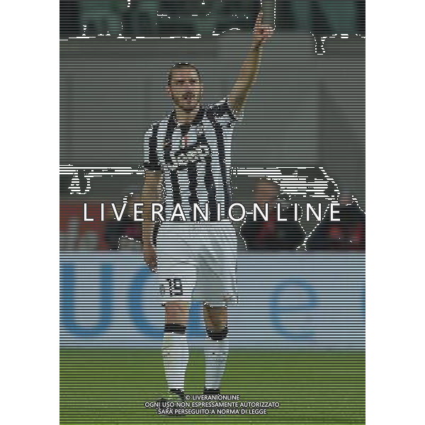Coppa Italia TIM Cup 2014/2015 Semifinale Ritorno Firenze - 07.04.2015 Fiorentina-Juventus Nella Foto: esultanza dopo il gol di leonardo bonucci del 0-3 /Ph.Vitez-Ag. Aldo Liverani