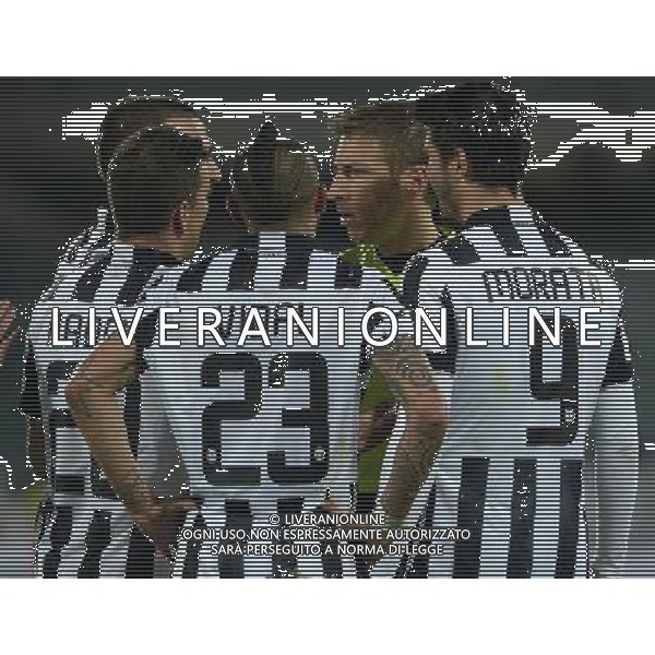 Coppa Italia TIM Cup 2014/2015 Semifinale Ritorno Firenze - 07.04.2015 Fiorentina-Juventus Nella Foto: proteste per l\'espulsione di morata /Ph.Vitez-Ag. Aldo Liverani