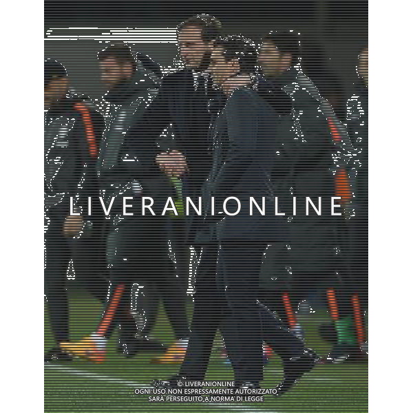 Coppa Italia TIM Cup 2014/2015 Semifinale Ritorno Firenze - 07.04.2015 Fiorentina-Juventus Nella Foto: stretta di mano a fine partita fra massimiliano allegri e vincenzo montella /Ph.Vitez-Ag. Aldo Liverani