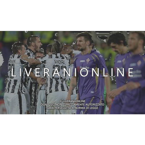 Coppa Italia TIM Cup 2014/2015 Semifinale Ritorno Firenze - 07.04.2015 Fiorentina-Juventus Nella Foto:esultanza juventus a fine gara /Ph.Vitez-Ag. Aldo Liverani