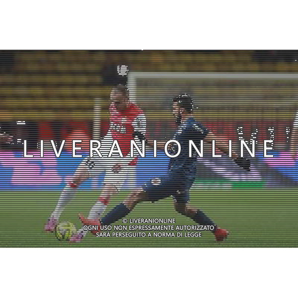 BERBATOV DIMITAR / EL KAOUTARI ABDELHAMID - 07.04.2015 - Monaco / Montpellier - Match en retard de la 25eme journee de Ligue 1 Photo : Serge Haouzi / Icon Sport AG ALDO LIVERANI SAS ONLY ITALY