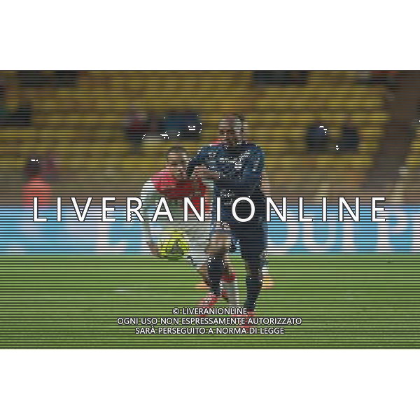 CAMARA SOULEYMANE / FABINHO - 07.04.2015 - Monaco / Montpellier - Match en retard de la 25eme journee de Ligue 1 Photo : Serge Haouzi / Icon Sport AG ALDO LIVERANI SAS ONLY ITALY