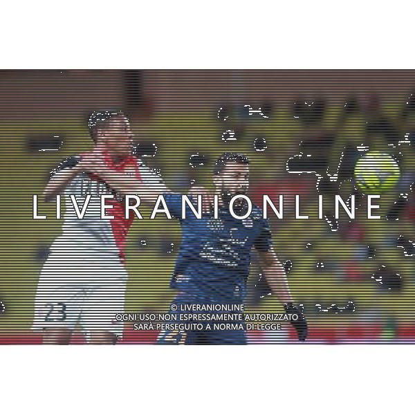 MARTIAL ANTHONY / EL KAOUTARI ABDELHAMID - 07.04.2015 - Monaco / Montpellier - Match en retard de la 25eme journee de Ligue 1 Photo : Serge Haouzi / Icon Sport AG ALDO LIVERANI SAS ONLY ITALY