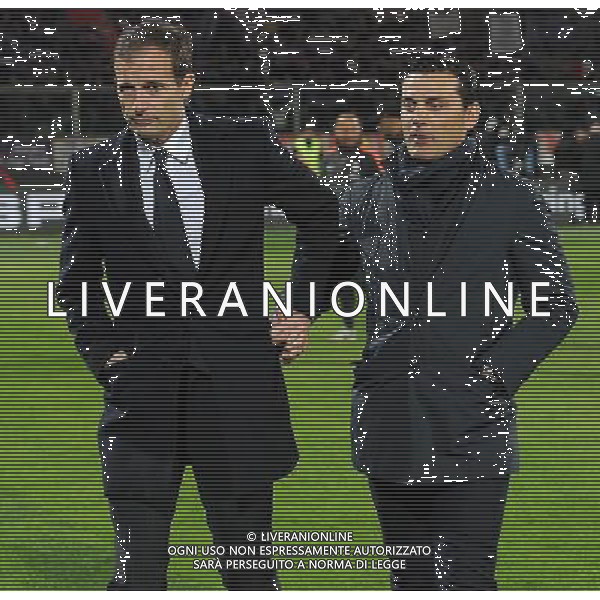 Coppa Italia TIM Cup 2014/2015 Semifinale Ritorno Firenze - 07.04.2015 Fiorentina-Juventus Nella Foto:Allegri Massimiliano-Montella Vincenzo /Ph.Vitez-Ag. Aldo Liverani