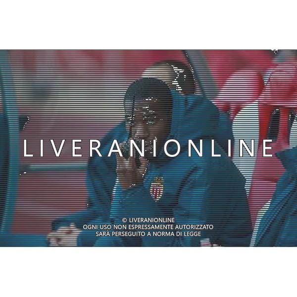 KONDOGBIA GEOFFREY / Talkie walkie - 07.04.2015 - Monaco / Montpellier - Match en retard de la 25eme journee de Ligue 1 Photo : Serge Haouzi / Icon Sport /Agenzia Aldo Liverani sas - ITALY ONLY - EDITORIAL USE ONLY