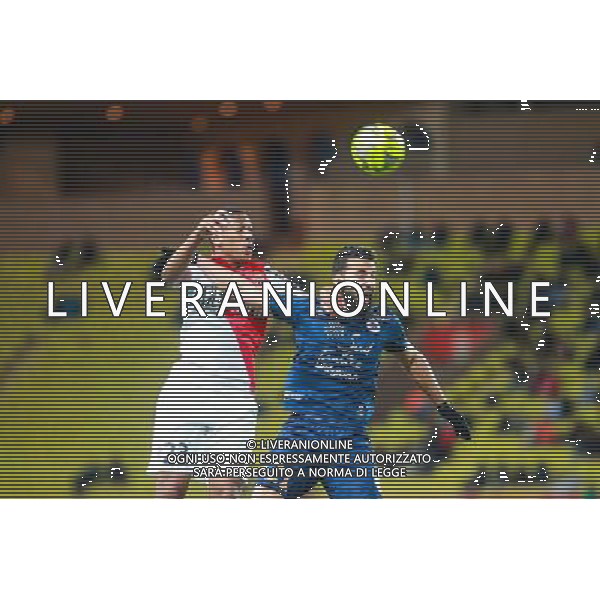 MARTIAL ANTHONY / EL KAOUTARI ABDELHAMID - 07.04.2015 - Monaco / Montpellier - Match en retard de la 25eme journee de Ligue 1 Photo : Serge Haouzi / Icon Sport /Agenzia Aldo Liverani sas - ITALY ONLY - EDITORIAL USE ONLY