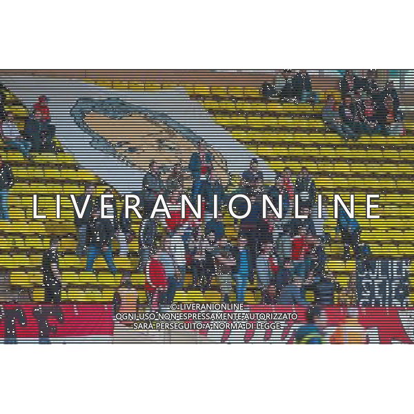 SUPPORTERS MONACO - 07.04.2015 - Monaco / Montpellier - Match en retard de la 25eme journee de Ligue 1 Photo : Serge Haouzi / Icon Sport /Agenzia Aldo Liverani sas - ITALY ONLY - EDITORIAL USE ONLY