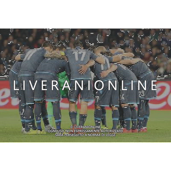 NAPOLI - LAZIO SEMIFINALE DI RITORNO COPPA ITALIA TIM CUP 08 APRILE 2015 NELLA FOTO: GRUPPO NAPOLI PRIMA DELLA PARTITA ©MOSCA/Agenzia Aldo Liverani Sas