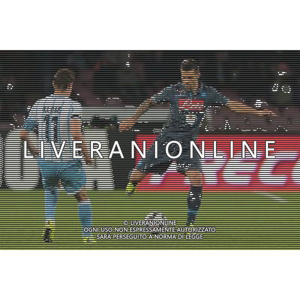 NAPOLI - LAZIO SEMIFINALE DI RITORNO COPPA ITALIA TIM CUP 08 APRILE 2015 NELLA FOTO: CHRISTIAN MAGGIO, KLOSE MIROSLAV ©MOSCA/Agenzia Aldo Liverani Sas