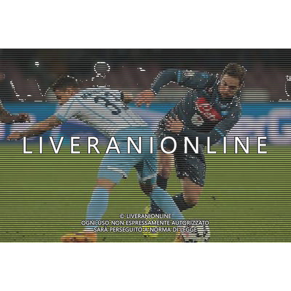 NAPOLI - LAZIO SEMIFINALE DI RITORNO COPPA ITALIA TIM CUP 08 APRILE 2015 NELLA FOTO: HIGUAIN, MAURICIO ©MOSCA/Agenzia Aldo Liverani Sas