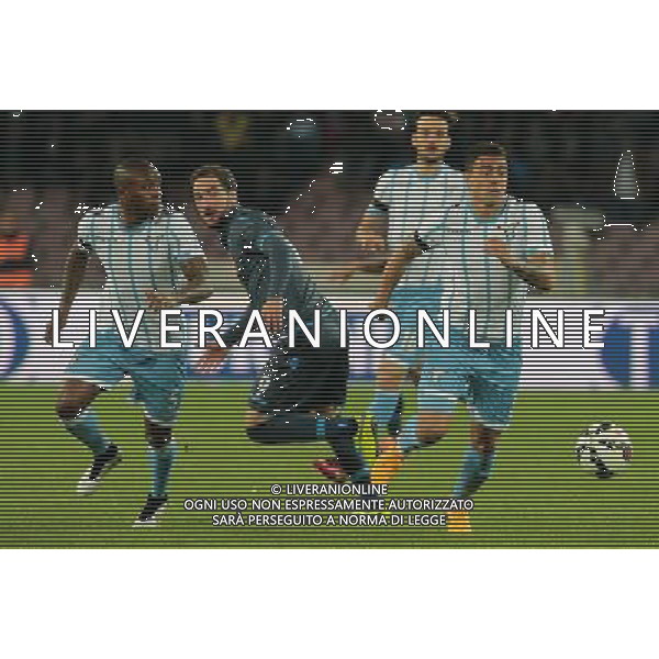 NAPOLI - LAZIO SEMIFINALE DI RITORNO COPPA ITALIA TIM CUP 08 APRILE 2015 NELLA FOTO: MAURICIO, HIGUAIN, BRAAFHELD ©MOSCA/Agenzia Aldo Liverani Sas