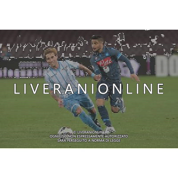 NAPOLI - LAZIO SEMIFINALE DI RITORNO COPPA ITALIA TIM CUP 08 APRILE 2015 NELLA FOTO: INSIGNE, BIGLIA ©MOSCA/Agenzia Aldo Liverani Sas