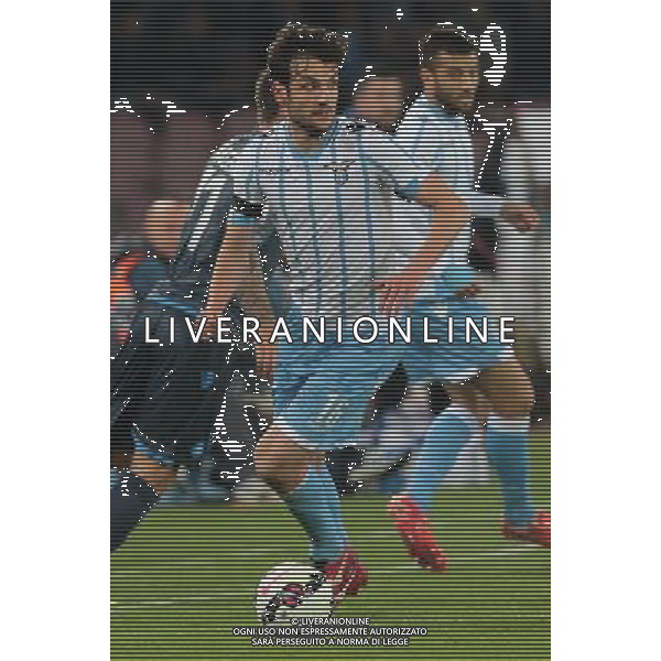 NAPOLI - LAZIO SEMIFINALE DI RITORNO COPPA ITALIA TIM CUP 08 APRILE 2015 NELLA FOTO: MARCO PAROLO ©MOSCA/Agenzia Aldo Liverani Sas