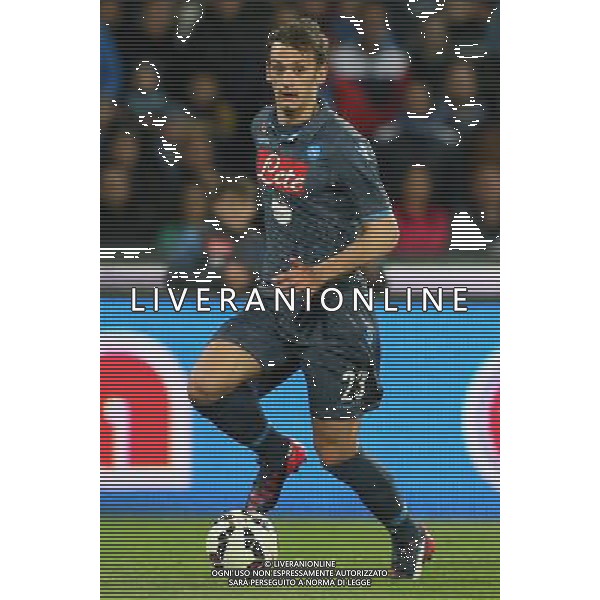 NAPOLI - LAZIO SEMIFINALE DI RITORNO COPPA ITALIA TIM CUP 08 APRILE 2015 NELLA FOTO: MANOLO GABBIADINI ©MOSCA/Agenzia Aldo Liverani Sas