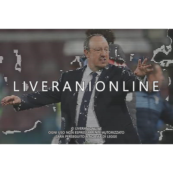 NAPOLI - LAZIO SEMIFINALE DI RITORNO COPPA ITALIA TIM CUP 08 APRILE 2015 NELLA FOTO: RAFAEL BENITEZ ©MOSCA/Agenzia Aldo Liverani Sas