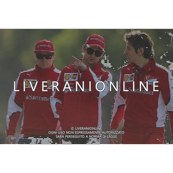 Kimi Raikkonen (FIN), Scuderia Ferrari and Esteban Gutierrez (MEX), Scuderia Ferrari 10.04.2015. Formula 1 World Championship, Rd 3, Chinese Grand Prix, Shanghai, China, Practice Day. AG ALDO LIVERANI SAS ONLY ITALY