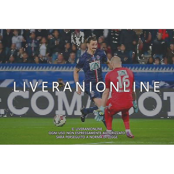But Zlatan IBRAHIMOVIC / Stephane RUFFIER - 08.04.2015 - Paris Saint Germain / Saint Etienne - 1/2Finale Coupe de France Photo : WinterPress / Icon Sport AG ALDO LIVERANI SAS ONLY ITALY