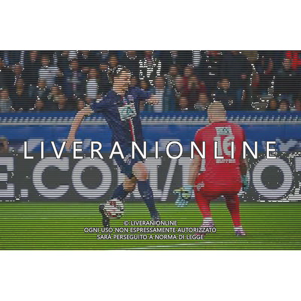 But Zlatan IBRAHIMOVIC / Stephane RUFFIER - 08.04.2015 - Paris Saint Germain / Saint Etienne - 1/2Finale Coupe de France Photo : WinterPress / Icon Sport AG ALDO LIVERANI SAS ONLY ITALY